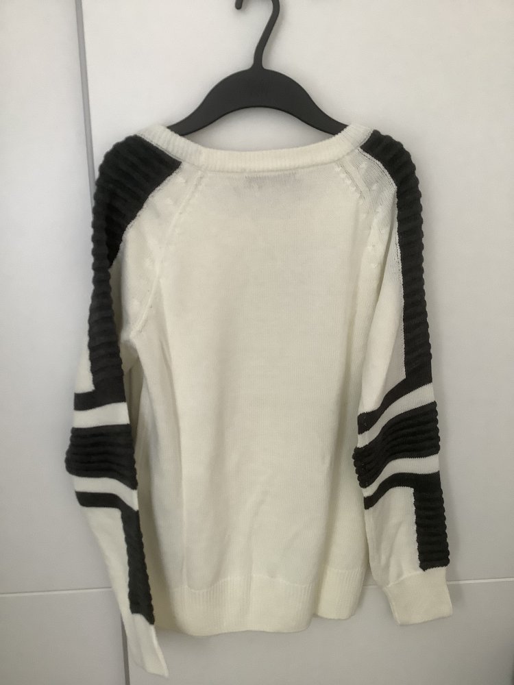 Arizona Rundhalspullover, Ärmel »im Bikerstil« Gr. 36/38