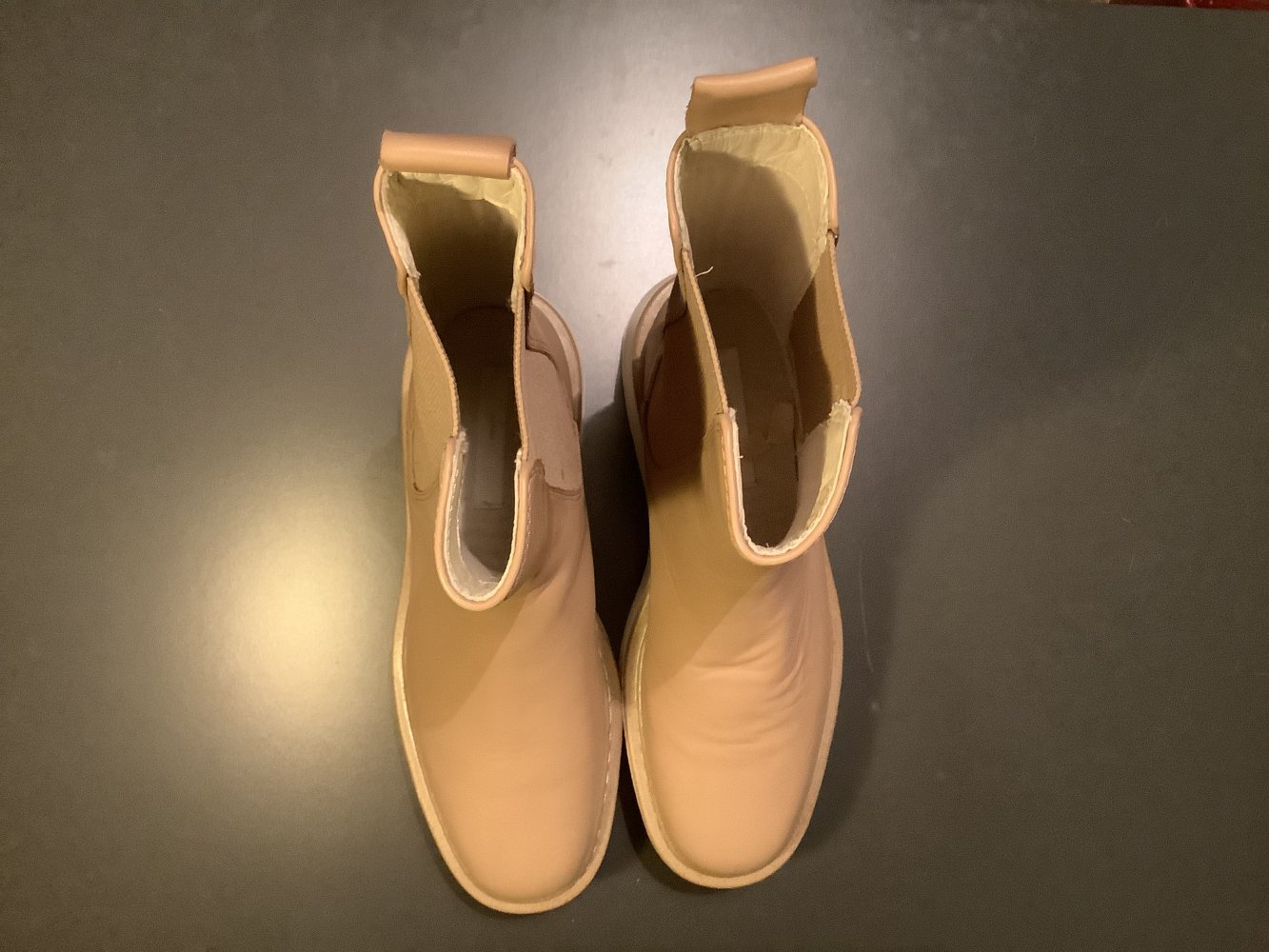 Chelseaboots/ Stiefeletten Echtleder mit Plateausohle