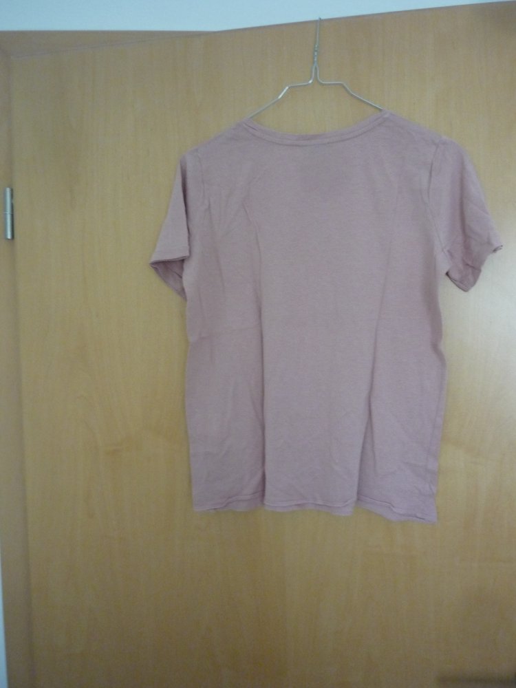 Tally Weijl – schönes TShirt mit Rundhals-Ausschnitt - Gr. S – apricot mit Applikation