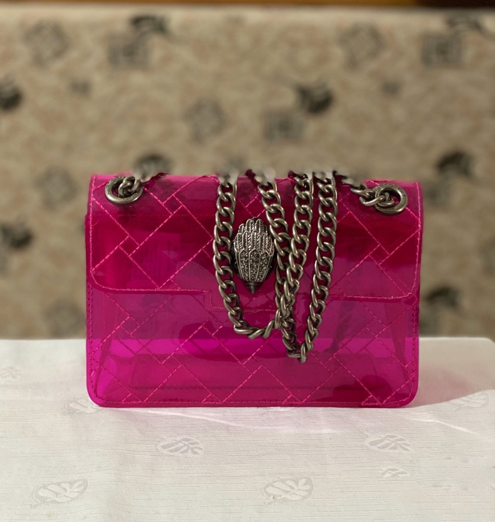 Durchsichtige stylishe Mini Bag in Pink