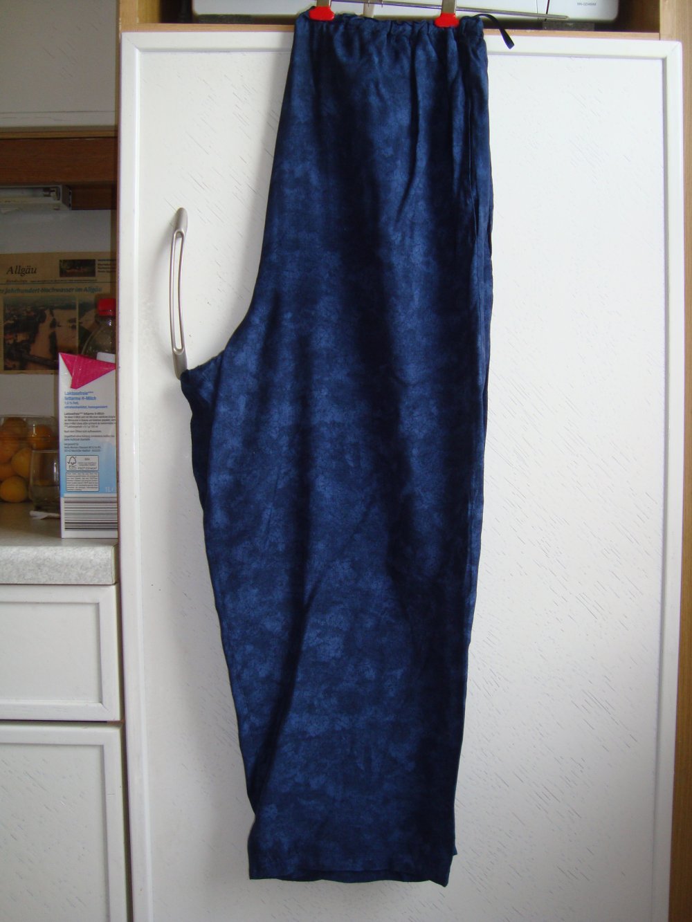 blaue Umstandshose Viskose