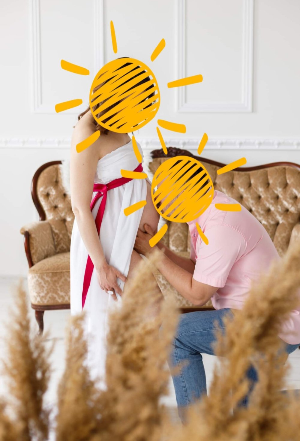 Imperfektes Schwangerschaftskleid für Fotoshooting zu verkaufen!