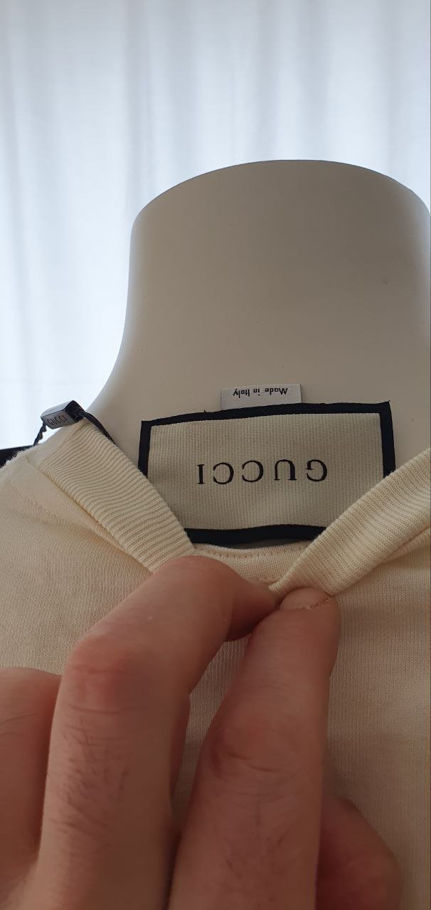 Gucci T-shirt Blade Coll 2019 XJAZY565806 Weiß/Creme Neu