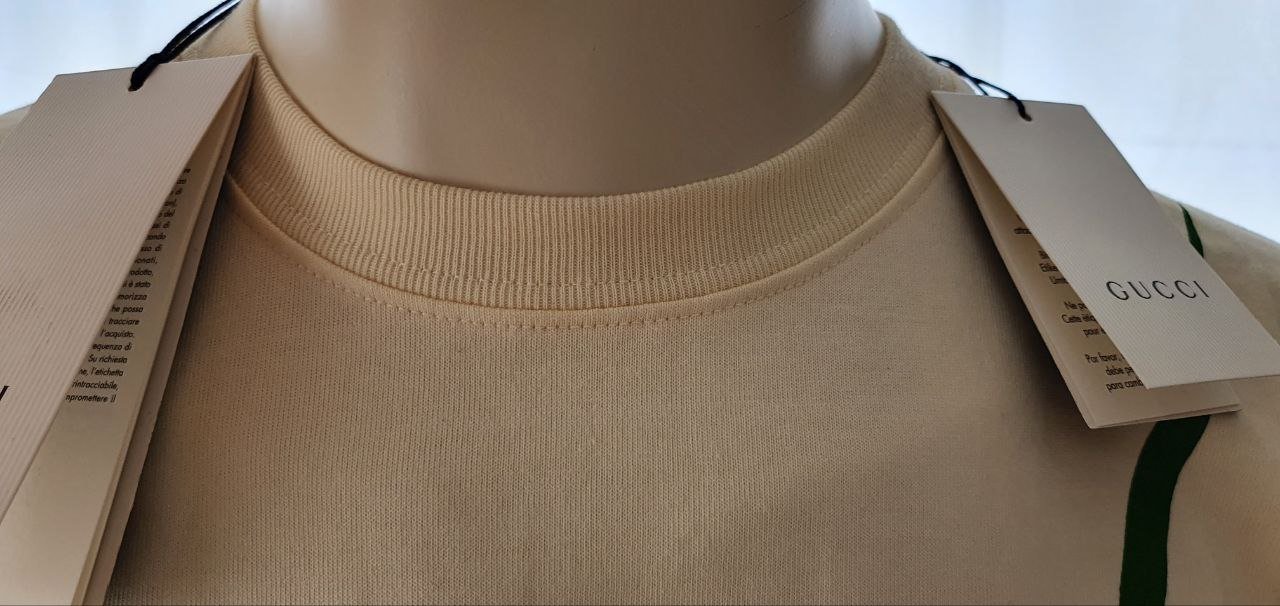 Gucci T-shirt Blade Coll 2019 XJAZY565806 Weiß/Creme Neu