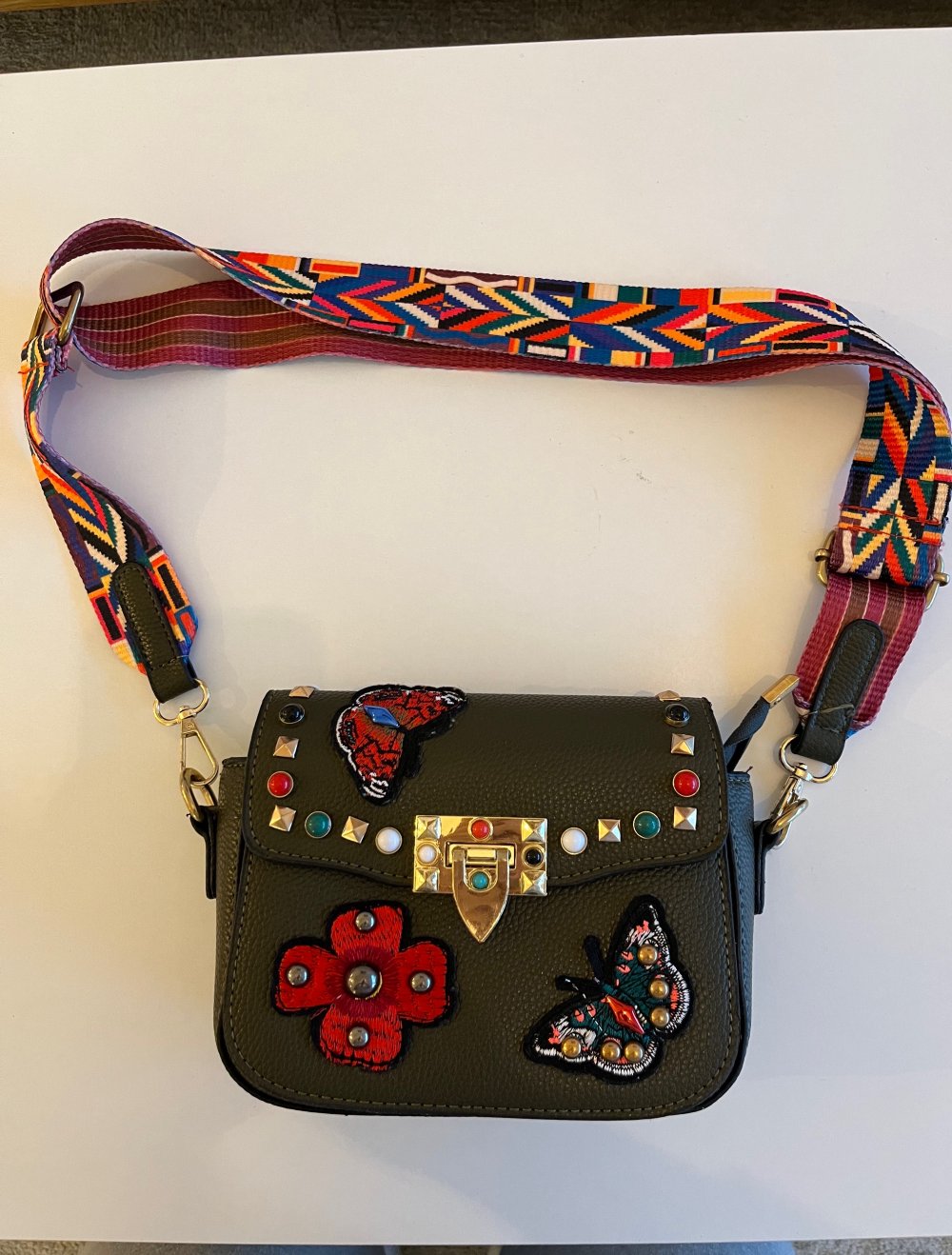 bunte Marken Tasche