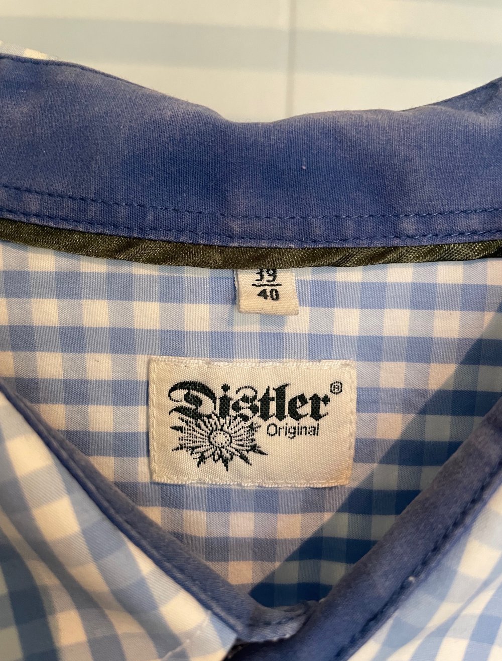 kariertes Hemd blau