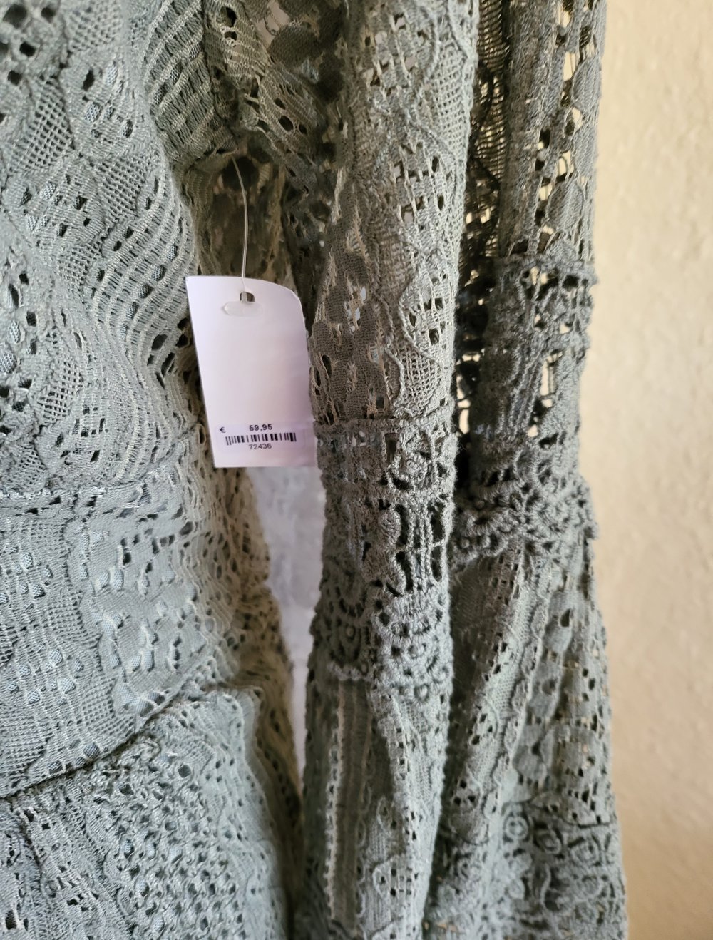 Boutique - Maxikleid - Einheitsgröße S-L - khaki - Spitzenkleid  - Neu