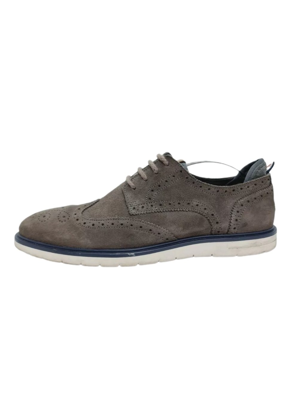Tommy Hilfiger Halbschuh Herren  Schuhe Gr. DE 44 Leder Grau