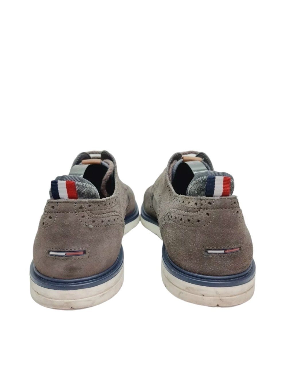 Tommy Hilfiger Halbschuh Herren  Schuhe Gr. DE 44 Leder Grau