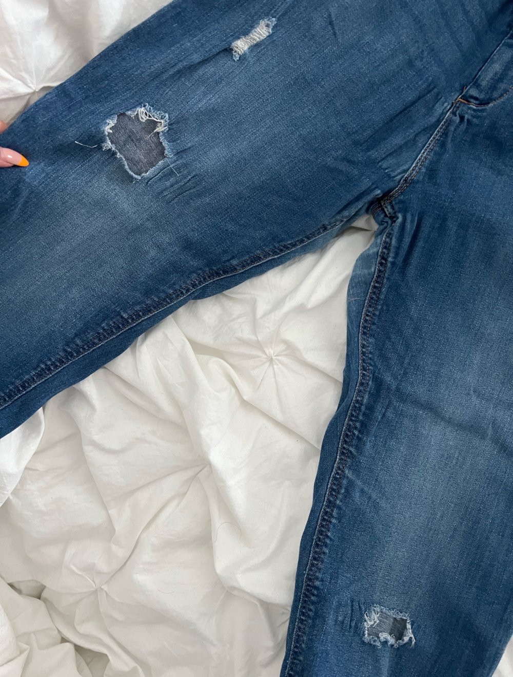 Tally Weijl Jeans Strechy mit Rissen Größe 42