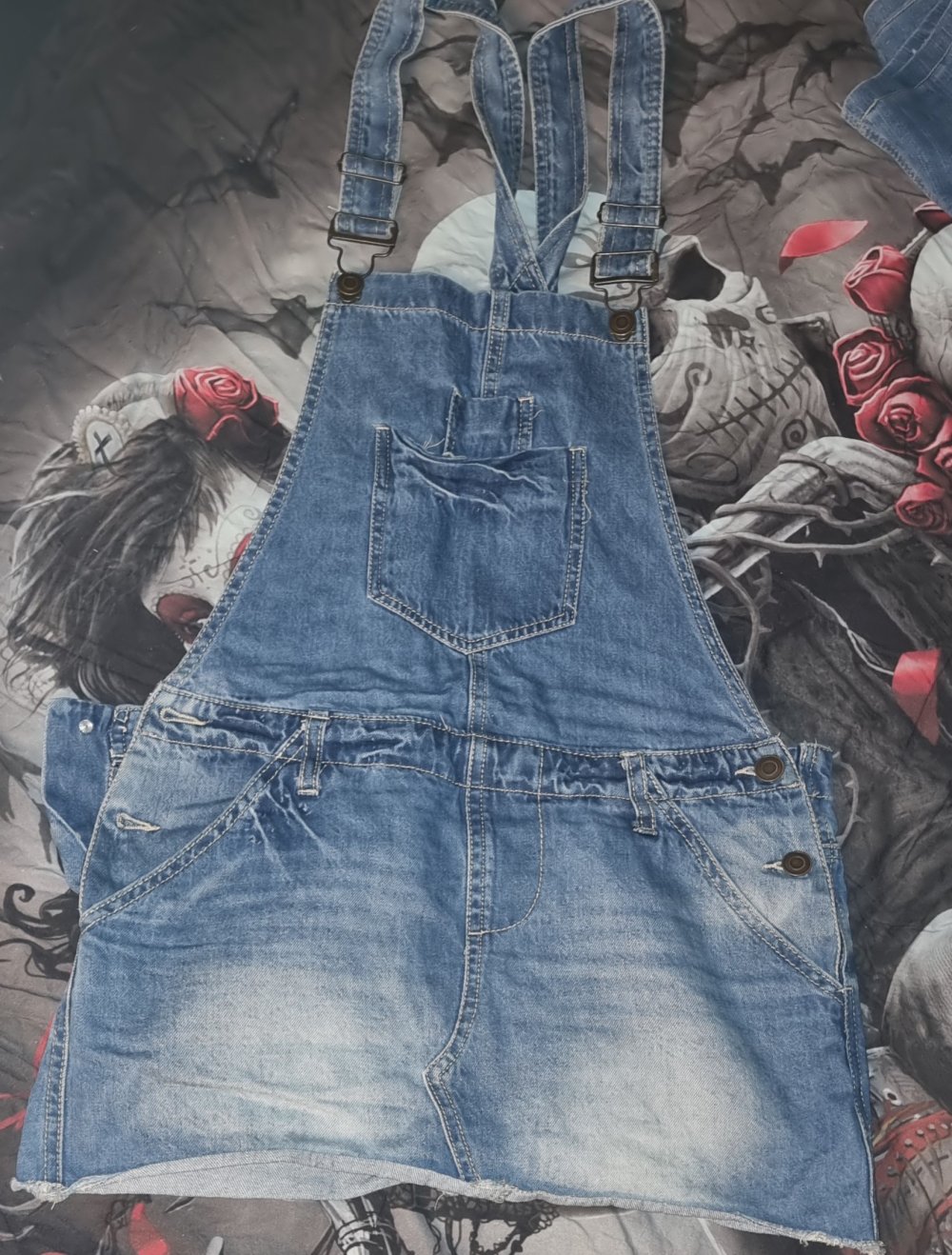 Jeans Latzkleid