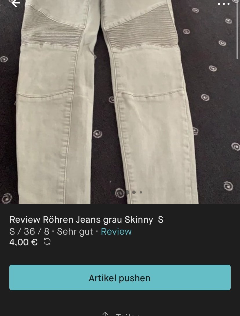review röhren jeans skinny s