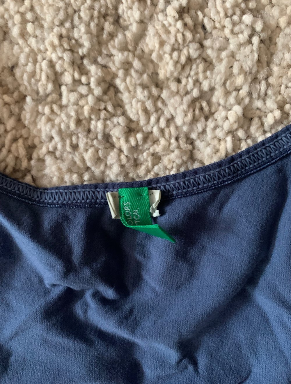 trägertop benetton blau