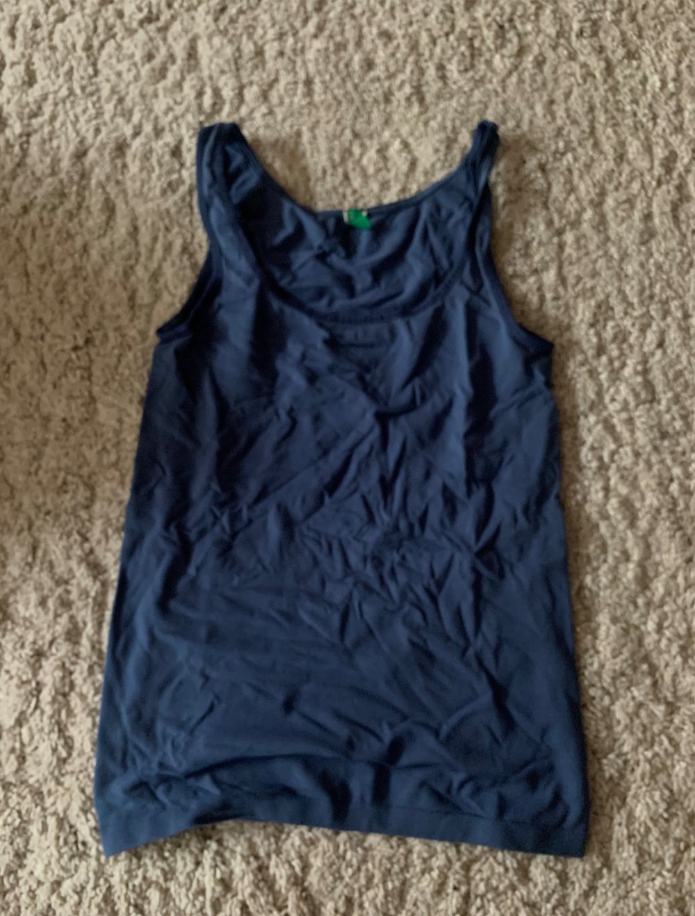 trägertop benetton blau