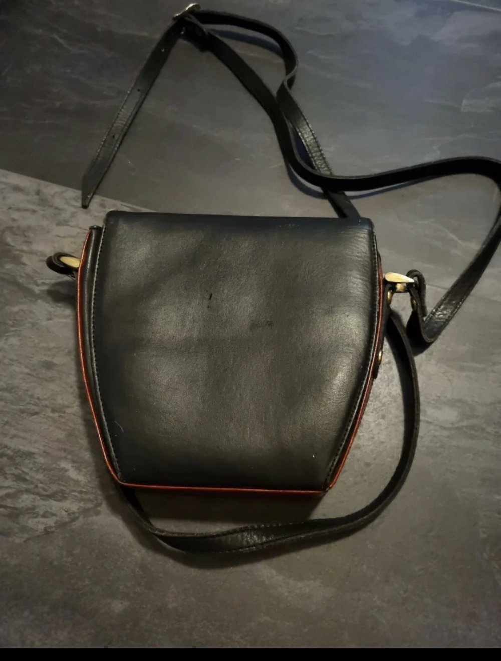 true vintage joop Leder Umhängetasche