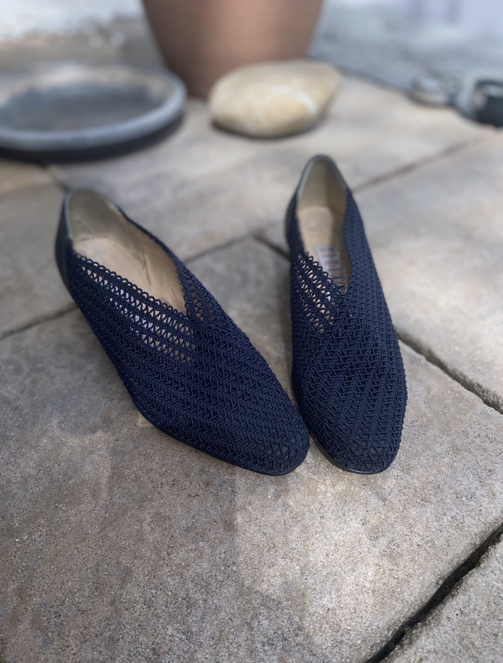 Absatzschuhe Blau