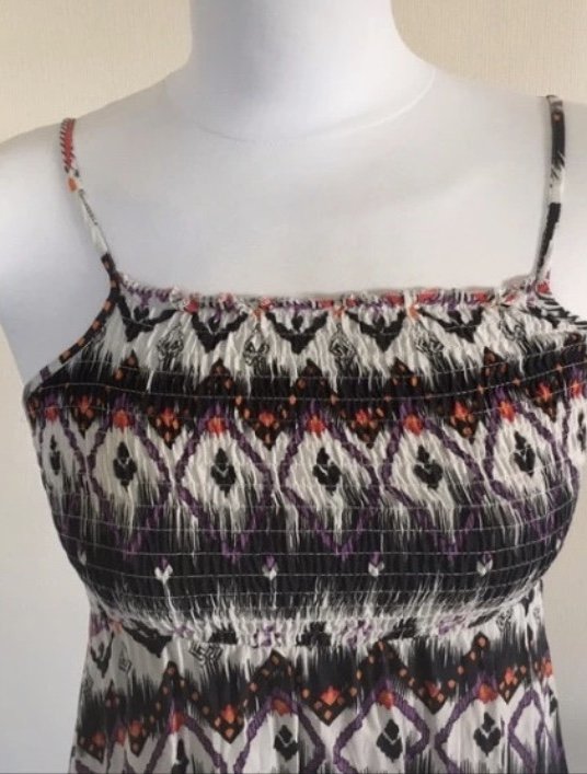 Träger-Kleid von C&A, Größe 164/S, bunt mit Muster