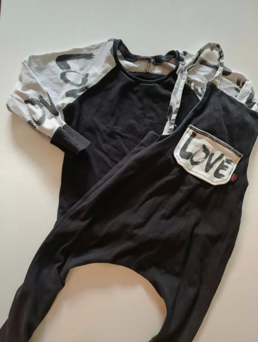 Gr.80/86  Latzhose + Pullover  Handmade