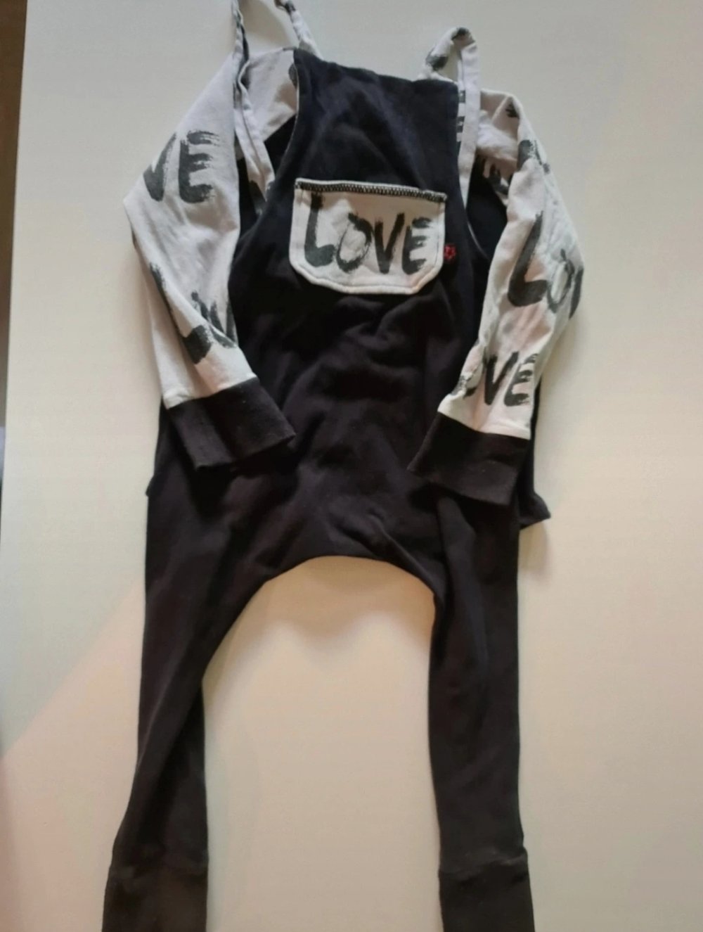 Gr.80/86  Latzhose + Pullover  Handmade