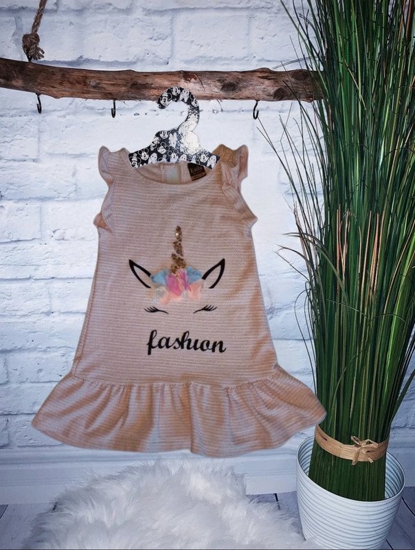 Rosa Kleid Einhorn Gr.98. Einhörner, Regenbogen, bunt, Pferd, Blumen Kleid Gr.98  Gerne getragen, guter Zustand,