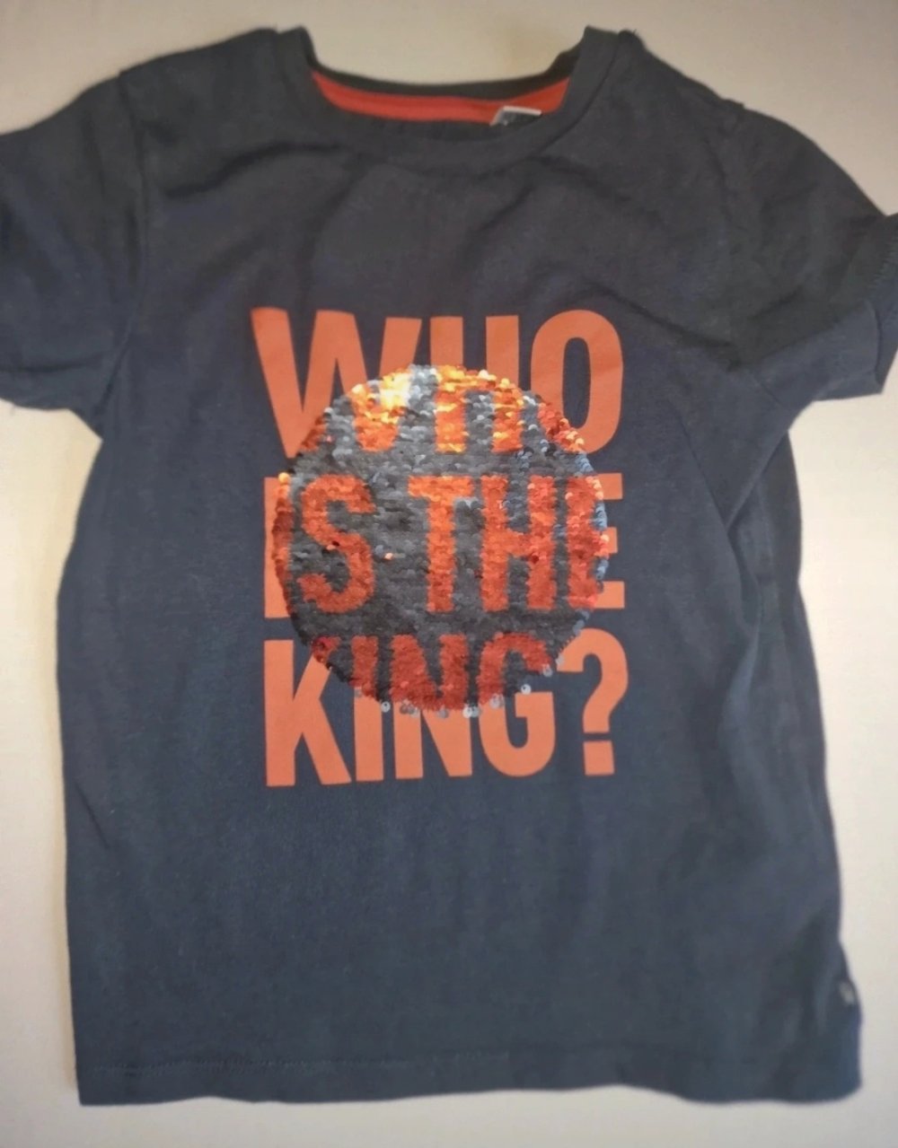 T-Shirt Gr. 110, shirt, pailetten zum wenden, Löwe