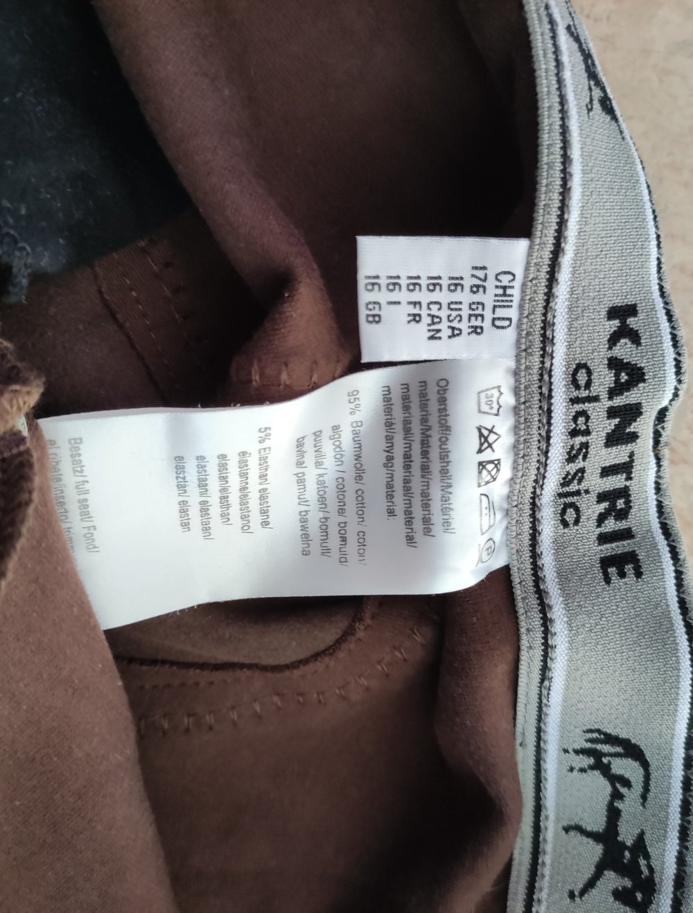 Braune Reithose
