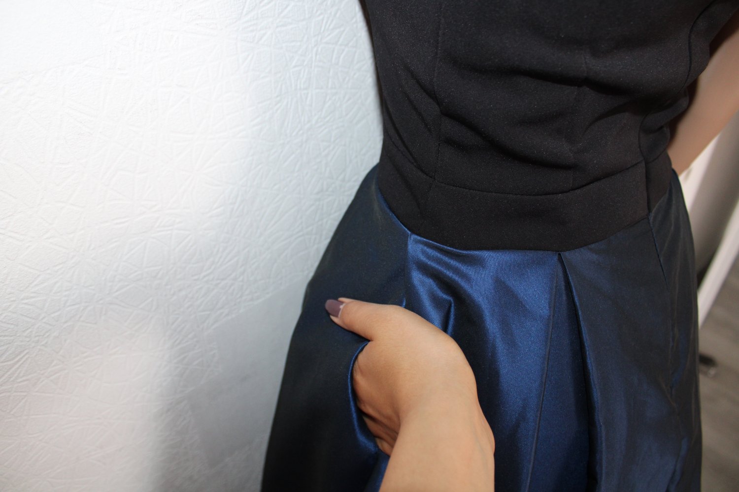 Damen Abendkleid mit Tasche, S, 36
