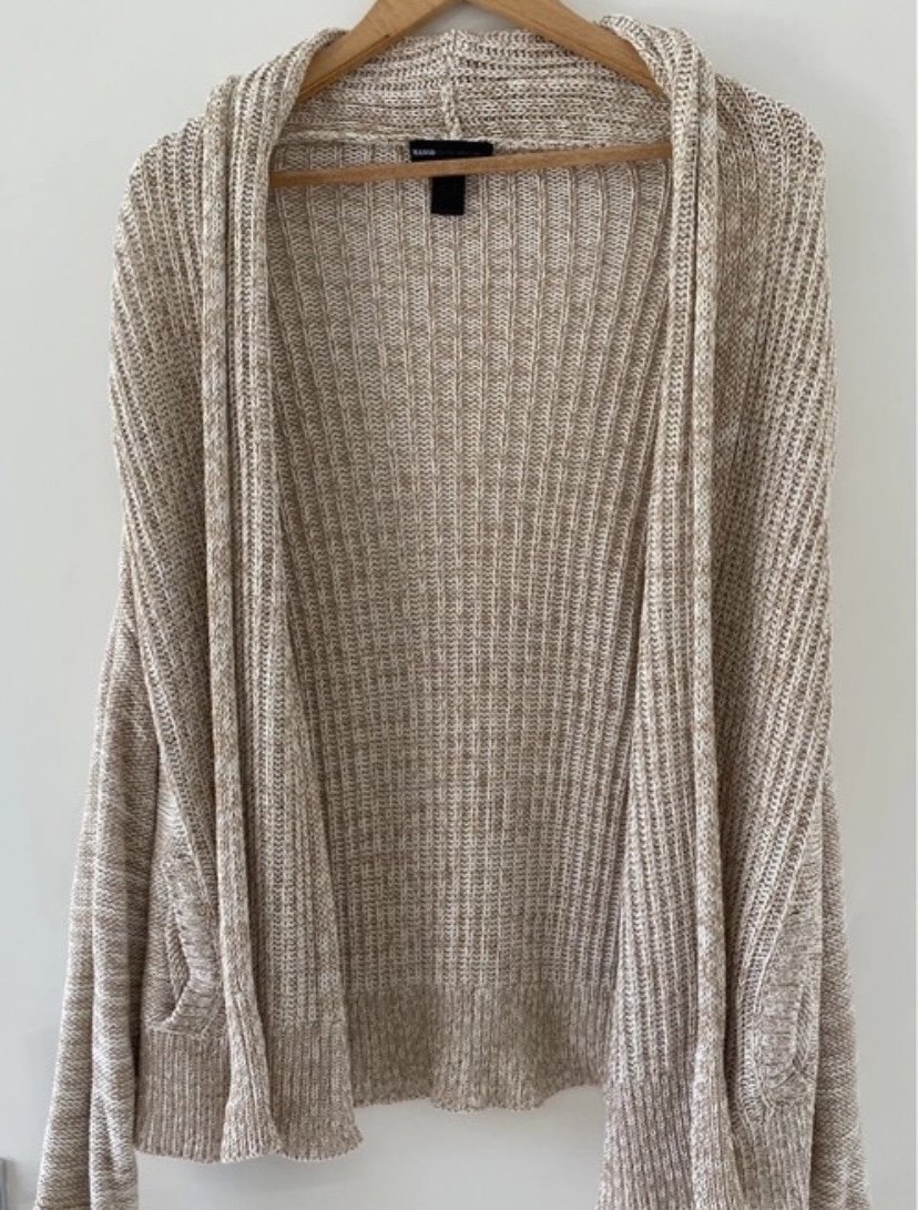 Mango Strickjacke Beige Gr.L
