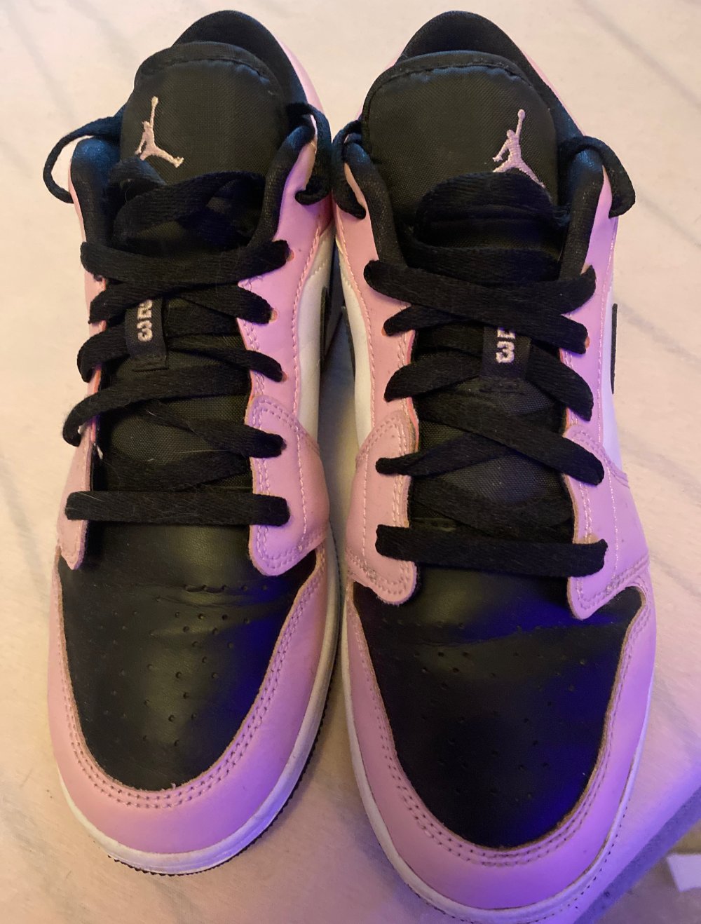 Air Jordan 1 Low Violet Shock white black