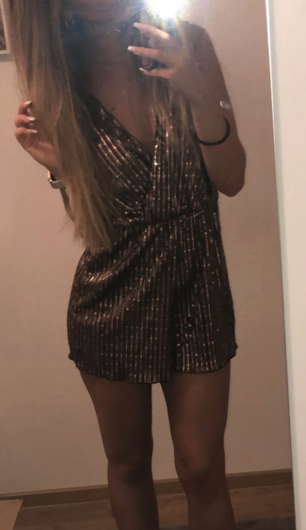 Jumpsuit goldbraun