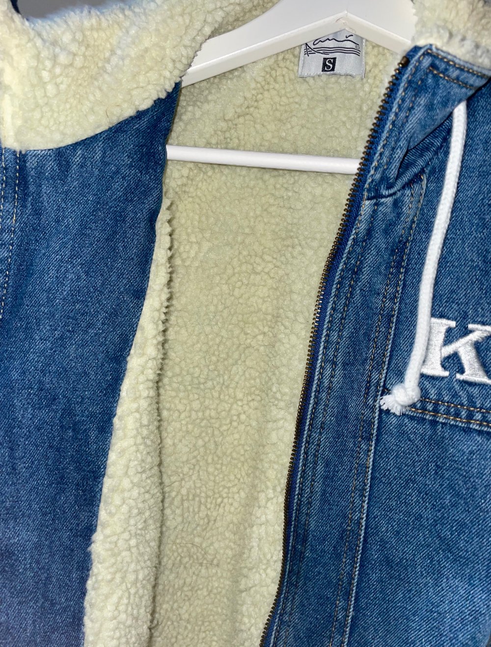 Jeans gefütterte Jacke