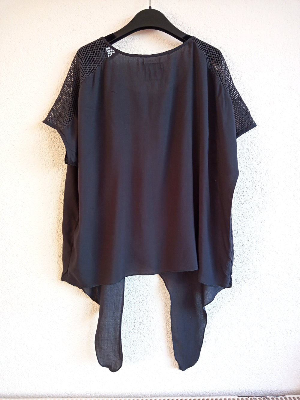 Zabajone Damen Sommerbluse Shirt Top Gr.L Neuwertig dunkel grau