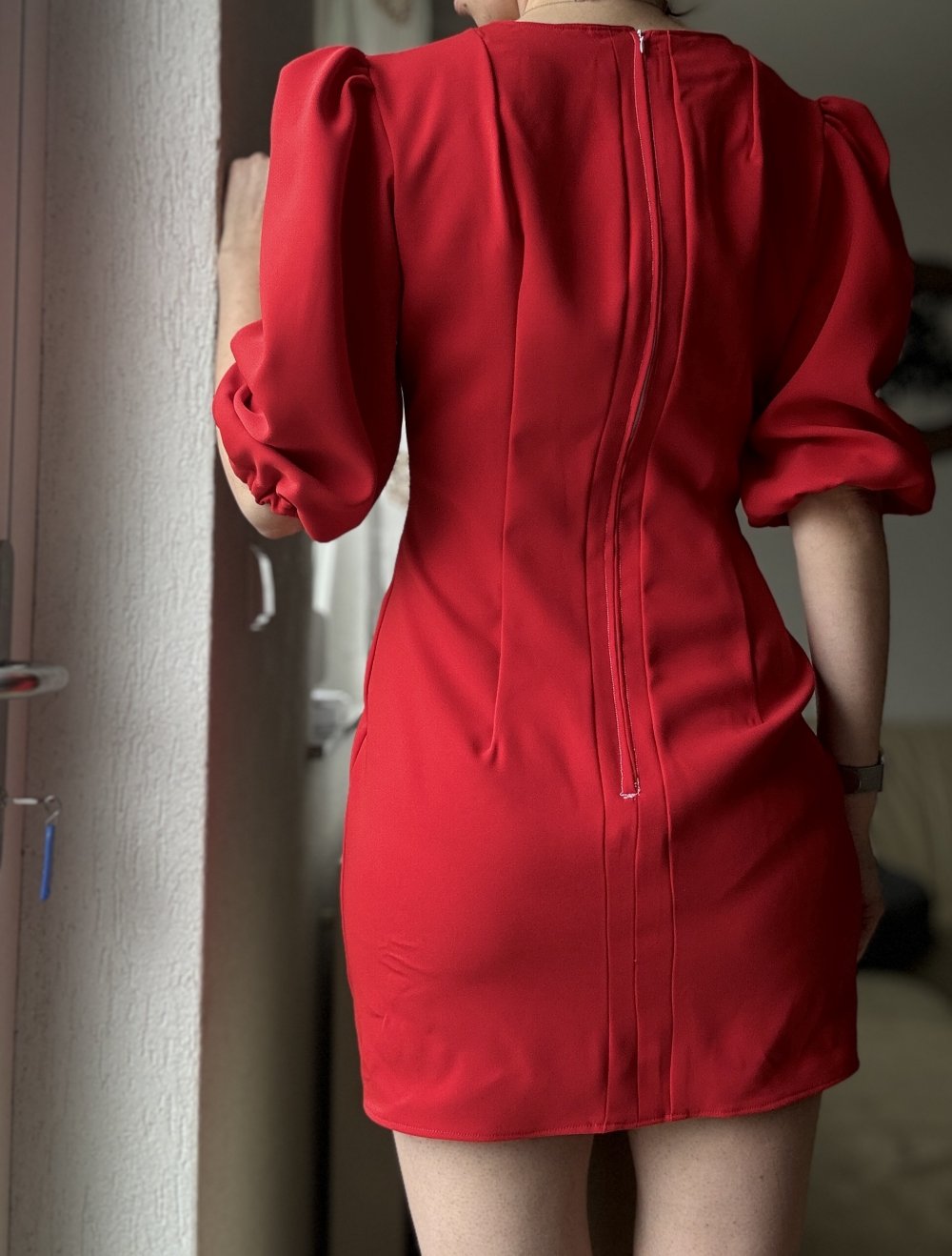 Rot mini Kleid