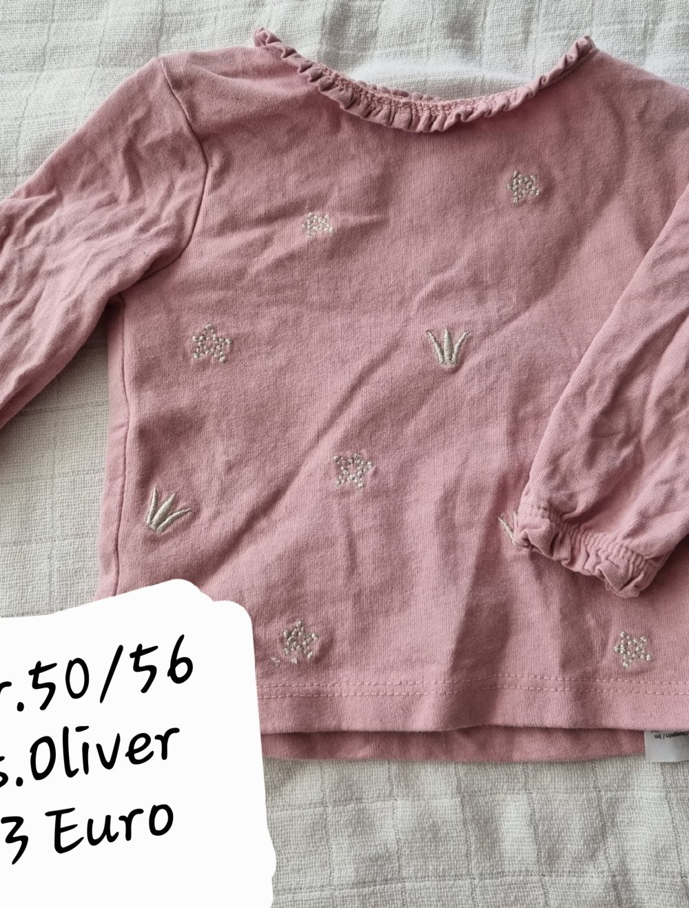 Baby Mädchen Shirt mit Glitzerfäden