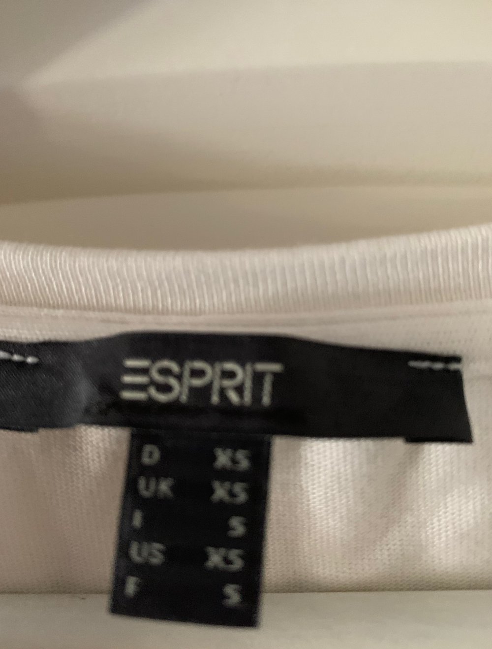 weißes Shirt, Dreiviertel Ärmel; Esprit Damen basic