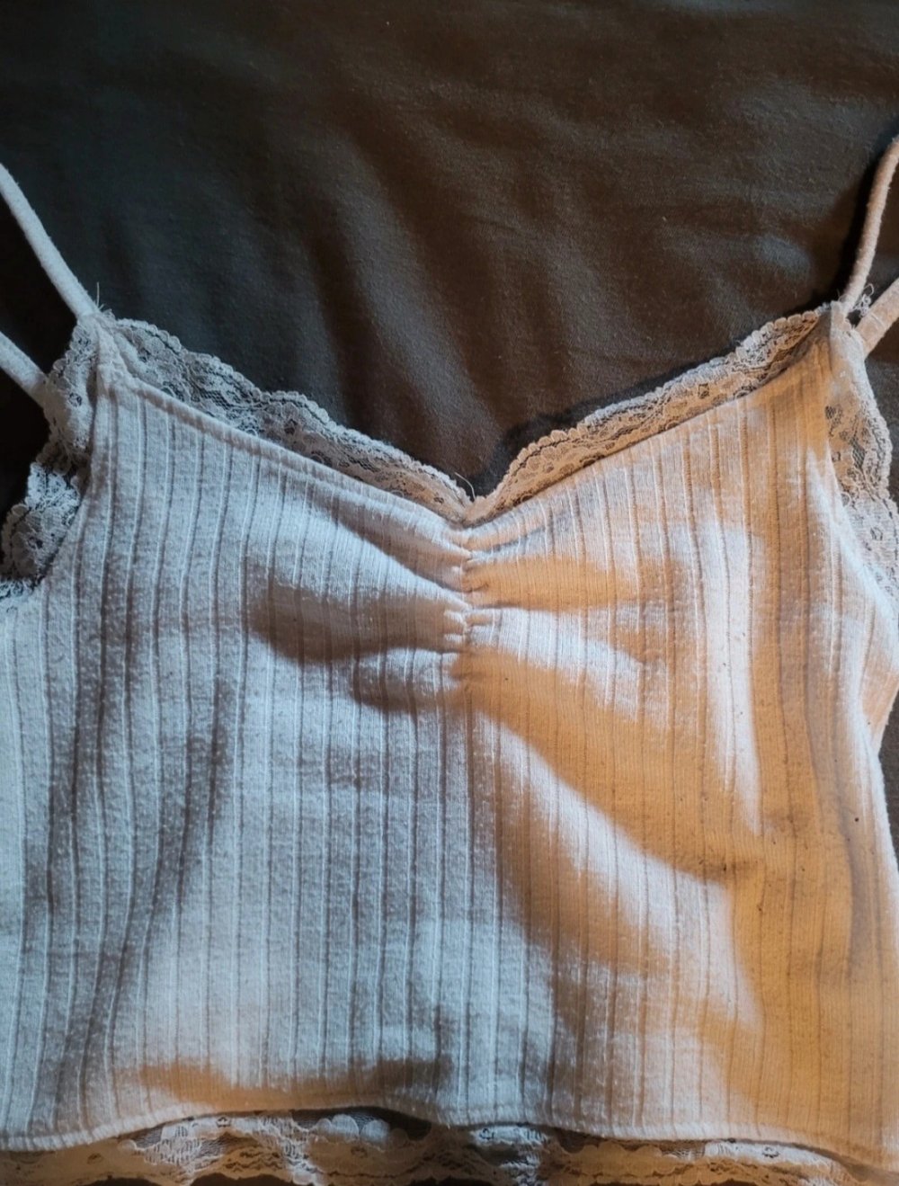 Weißes crop top