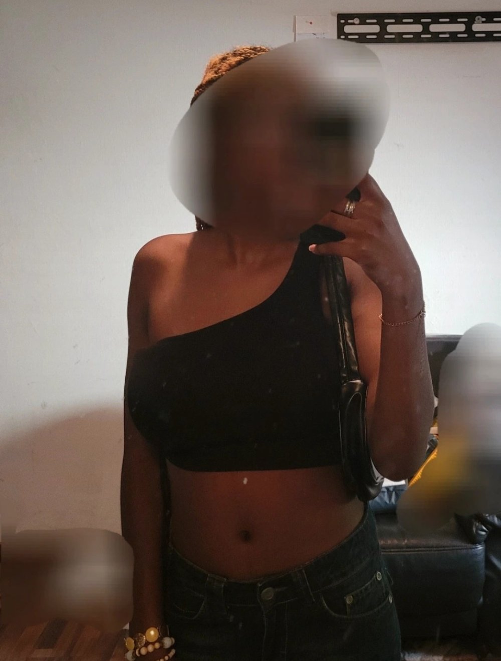 Schwarzes crop top