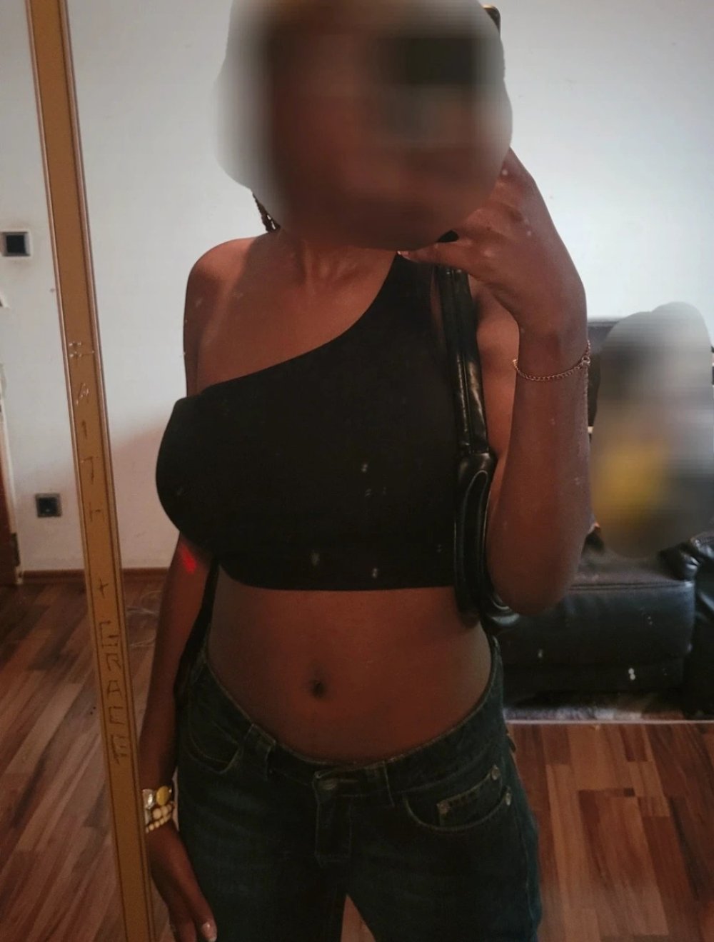 Schwarzes crop top