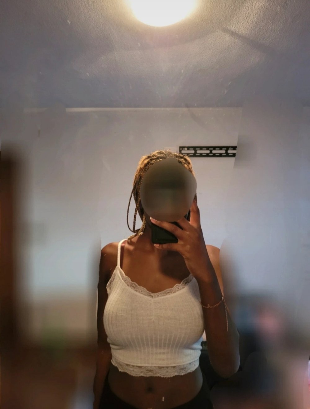 Weißes crop top