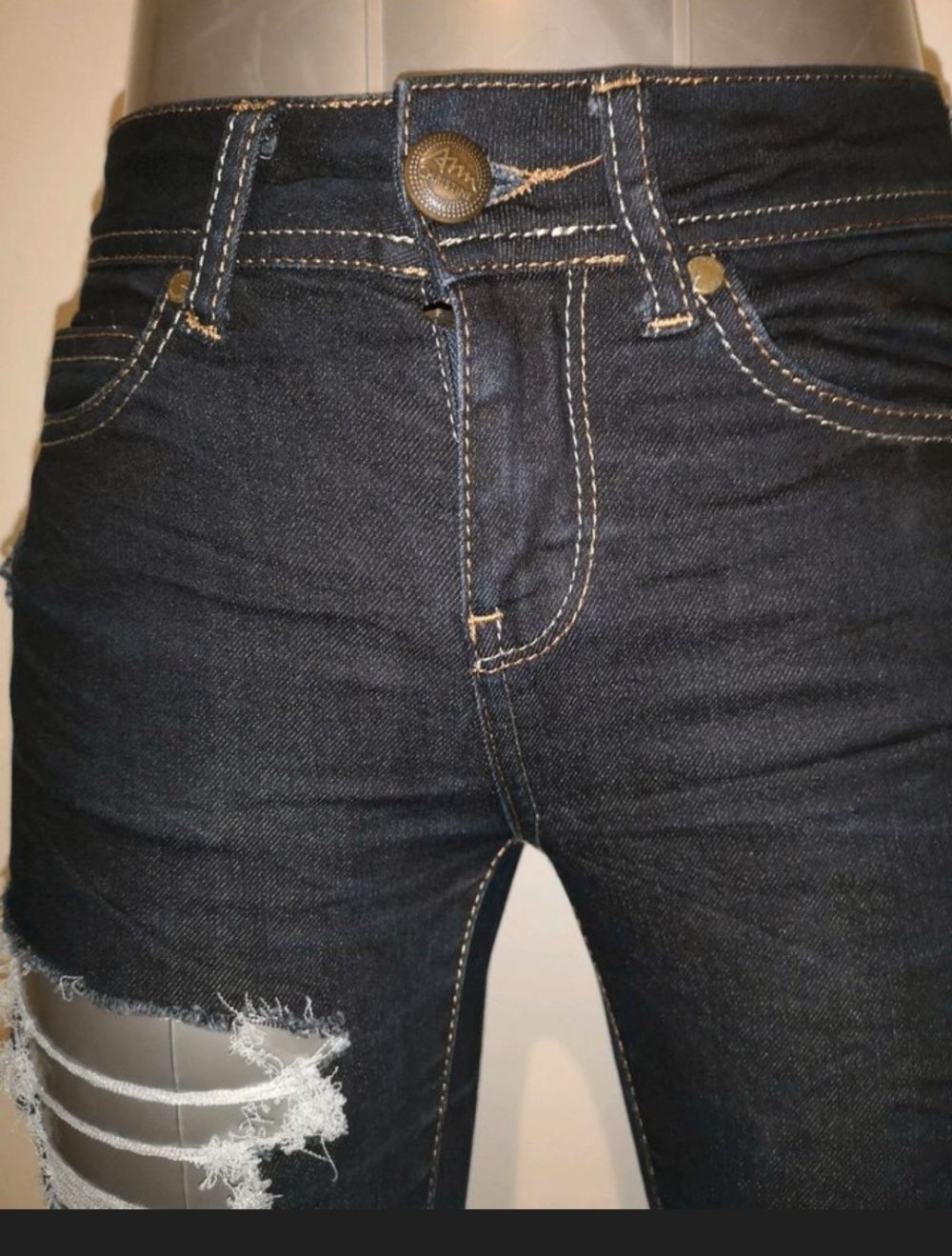 Jeanshose mit Cut outs Gr. S