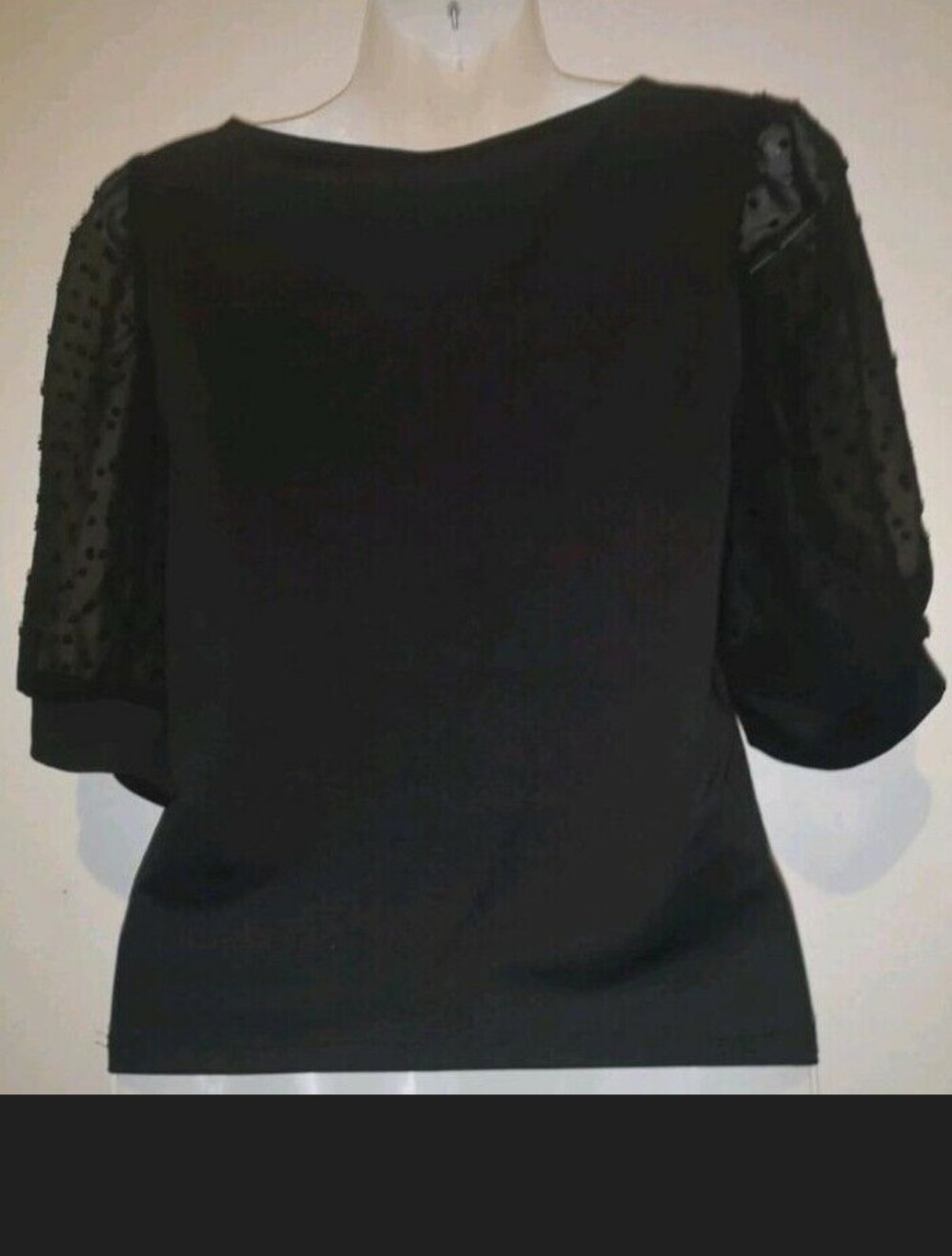 Süße Bluse mit Puffärmeln Gr. S
