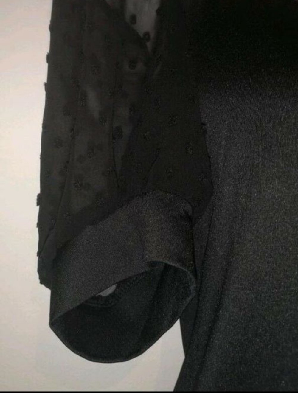 Süße Bluse mit Puffärmeln Gr. S