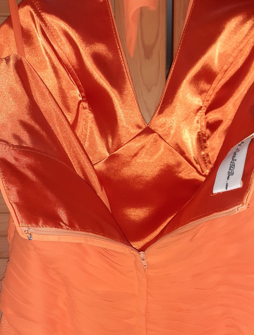 Kleid Party Empfang Hochzeit Oper in orange Größe M