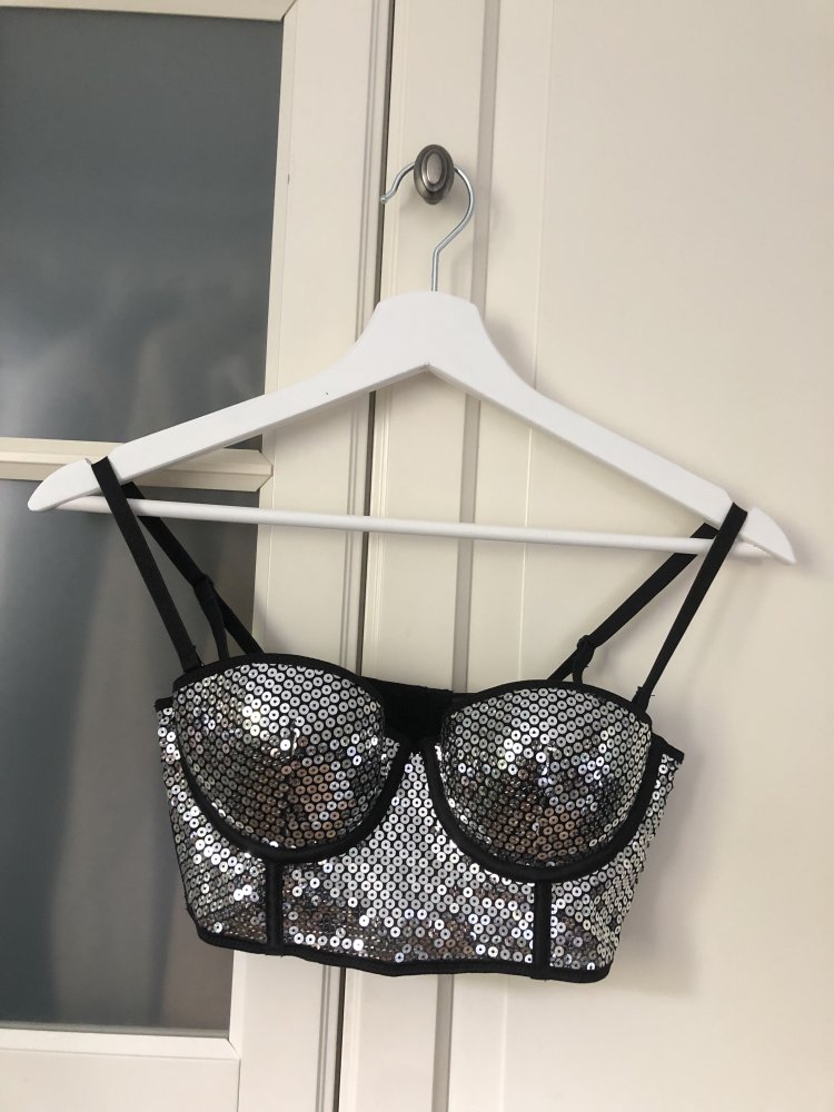 Glitzer BH/Bandeau/Top