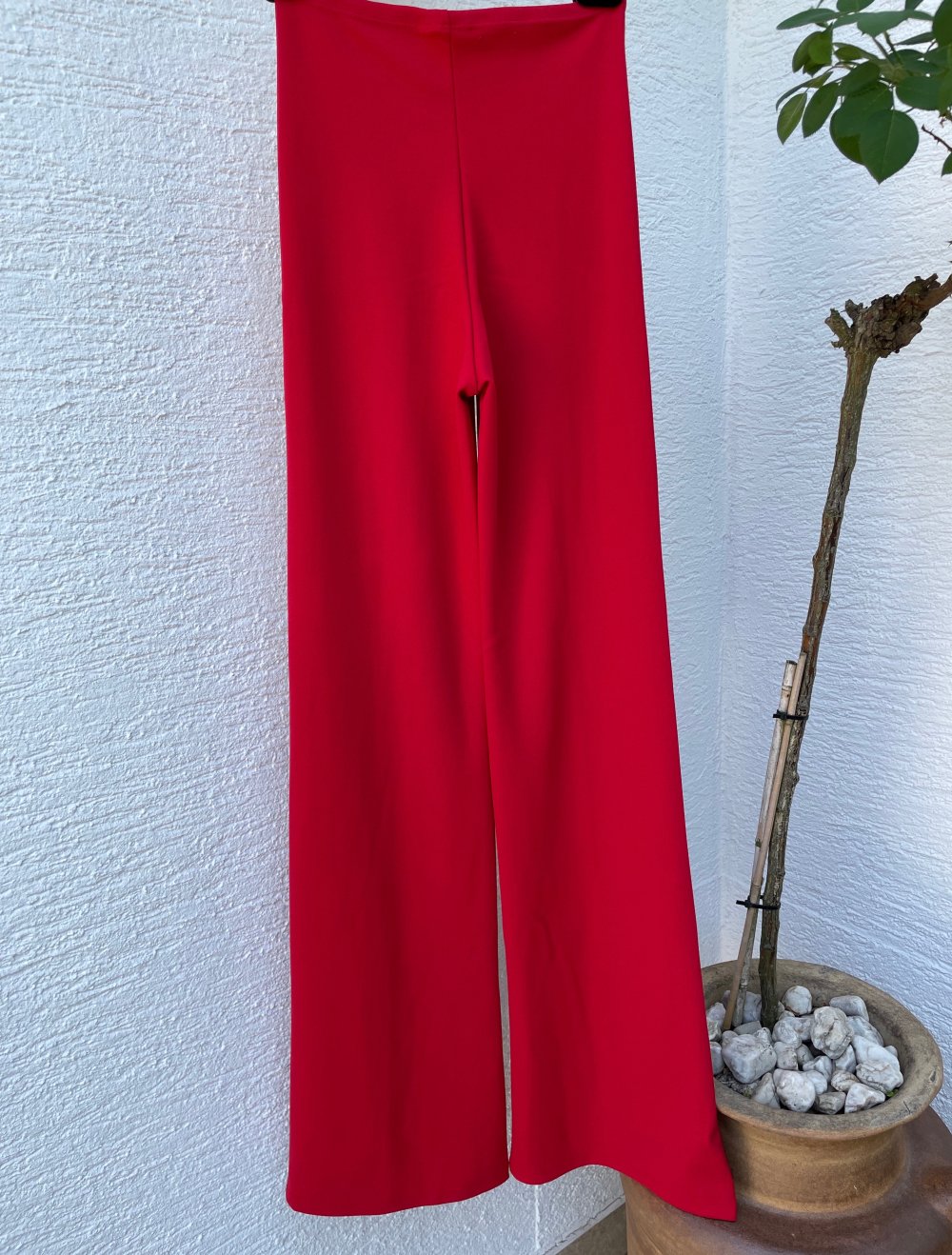 Hose mit hoher Taille