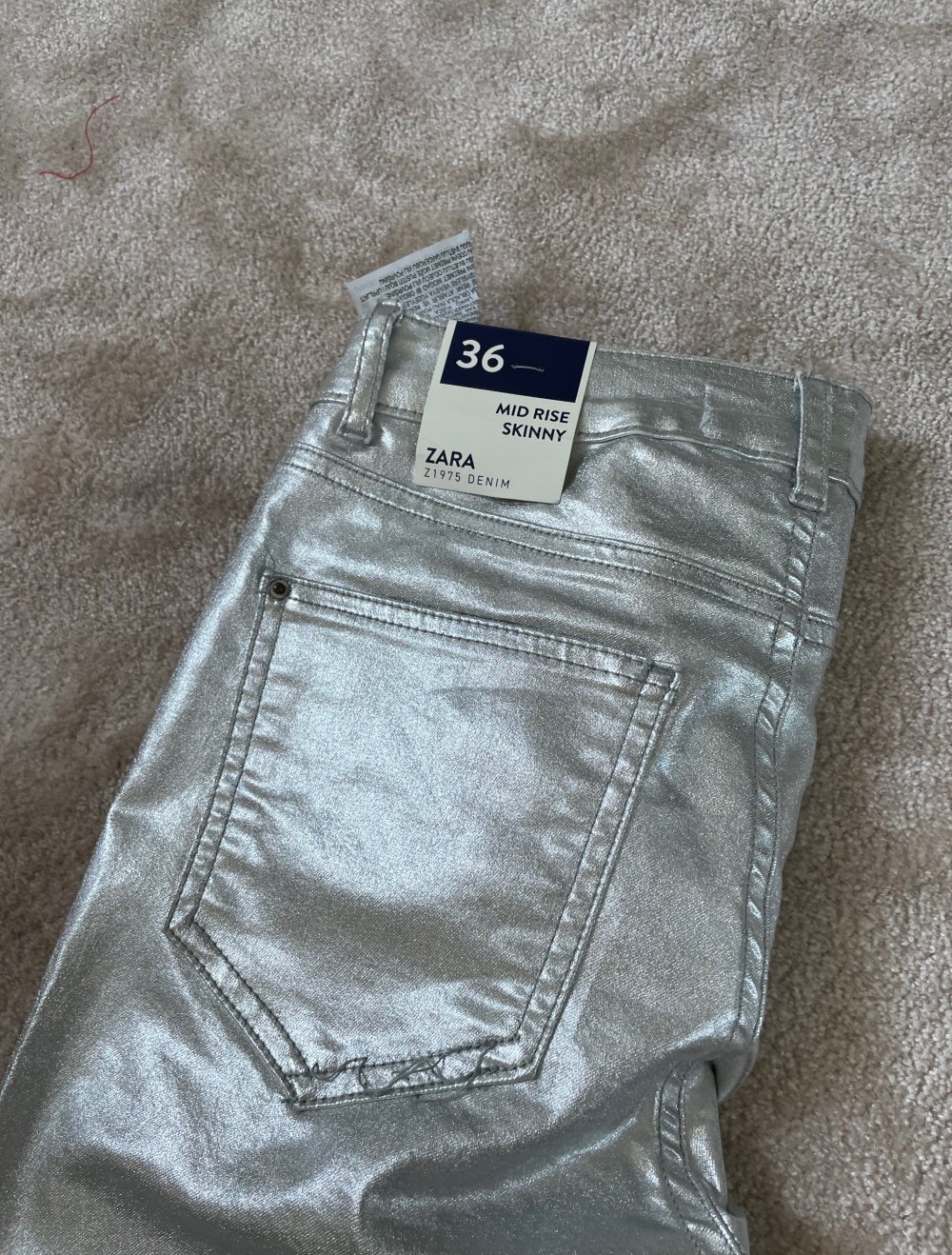 Zara silver hose