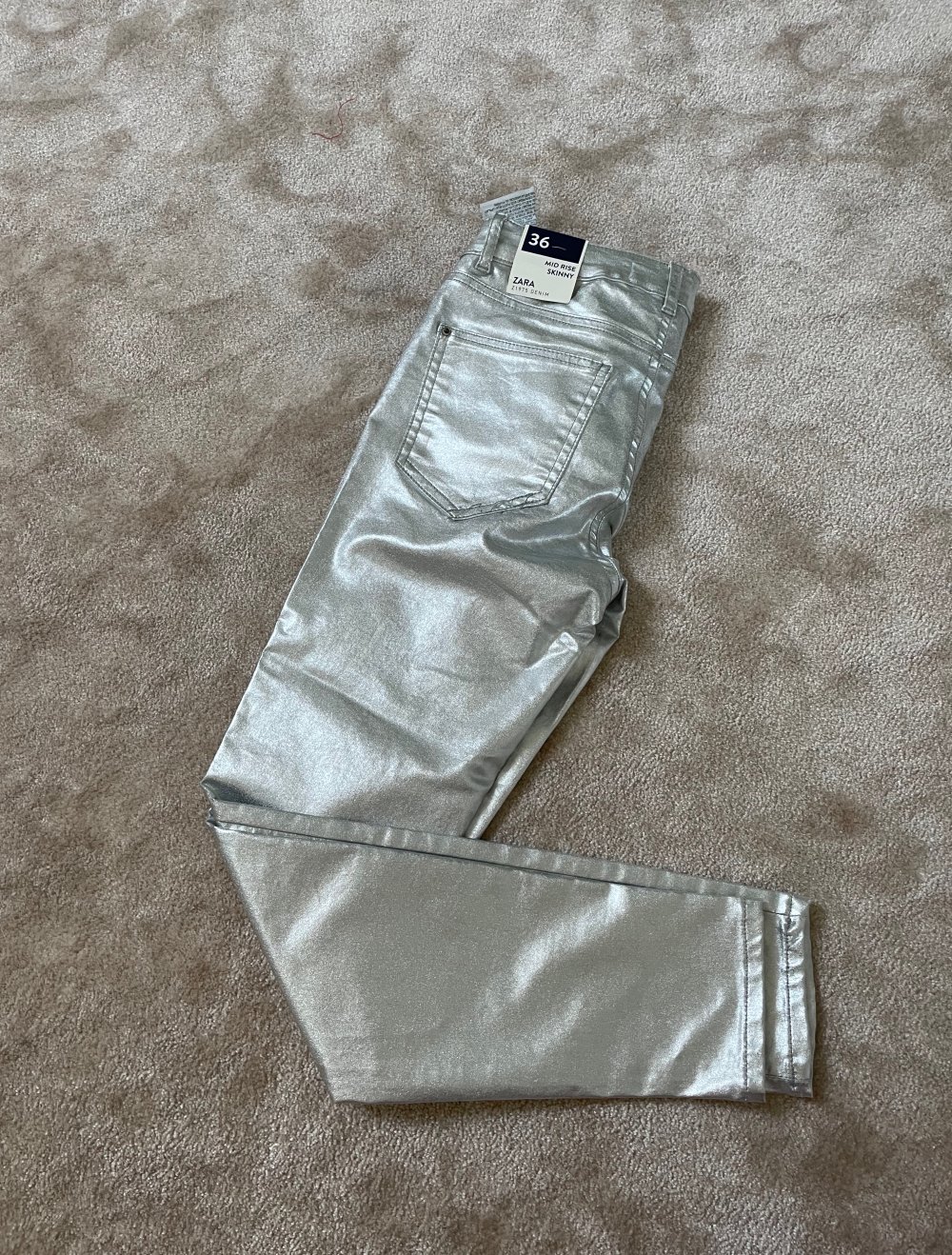 Zara silver hose