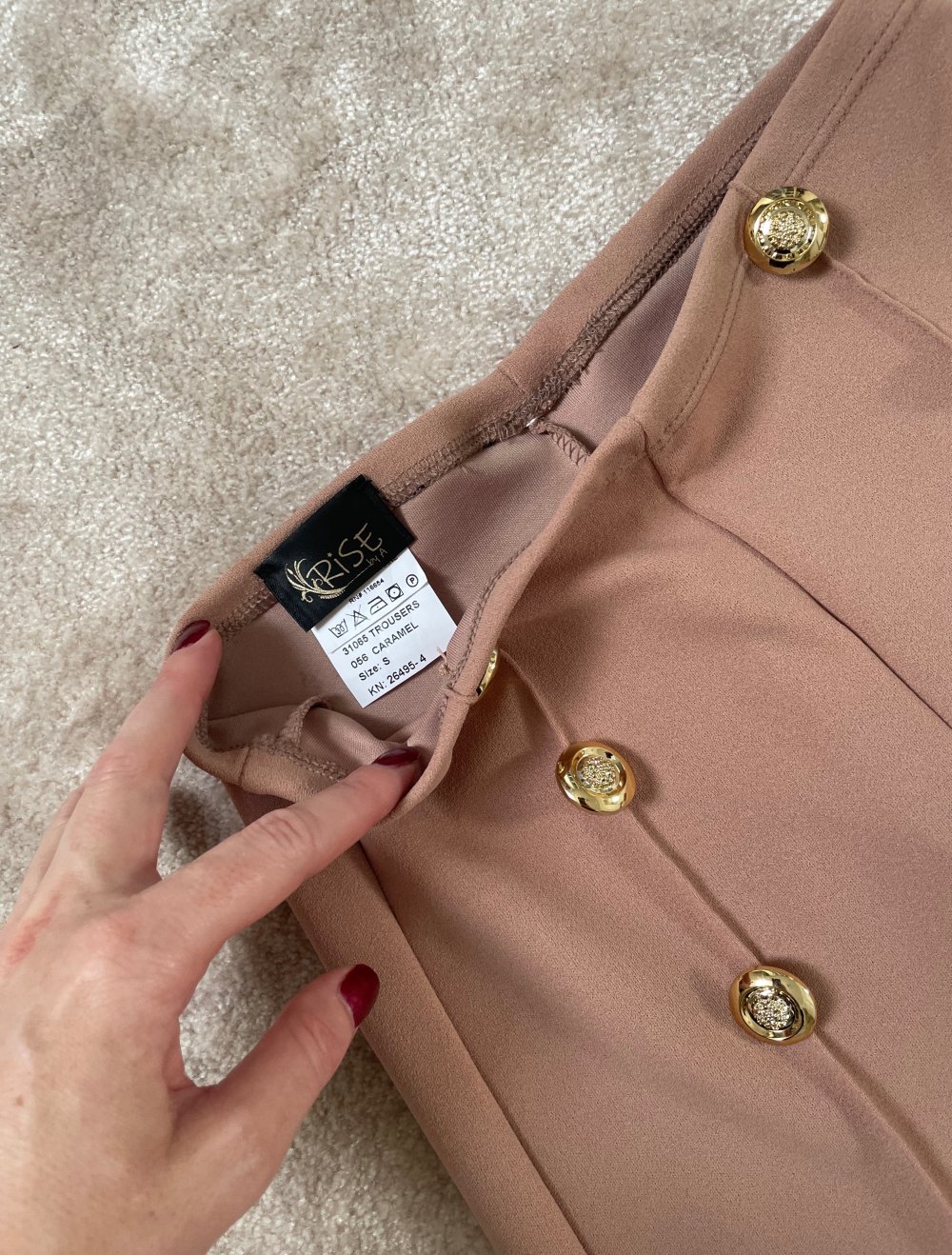 High waist trousers