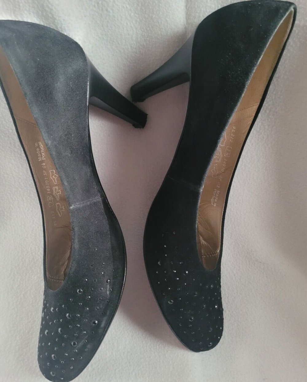 Pumps von Gabor Samtchevreau Schwarz Strass,Gr.7,5/41,5