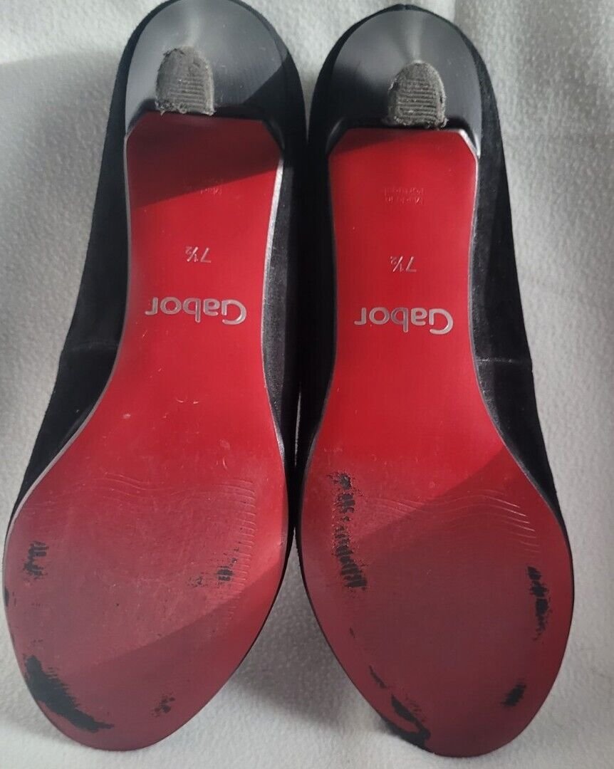 Pumps von Gabor Samtchevreau Schwarz Strass,Gr.7,5/41,5
